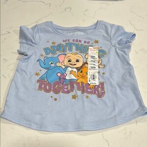 Jumping Beans Cocomelon Blue Infant Girls Short Sleeve Size: 12M